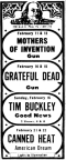 11+12/02/1969Electric Factory, Philadelphia, PA